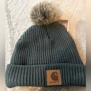 New teal Carhart beanie with tags! Warm and cute!